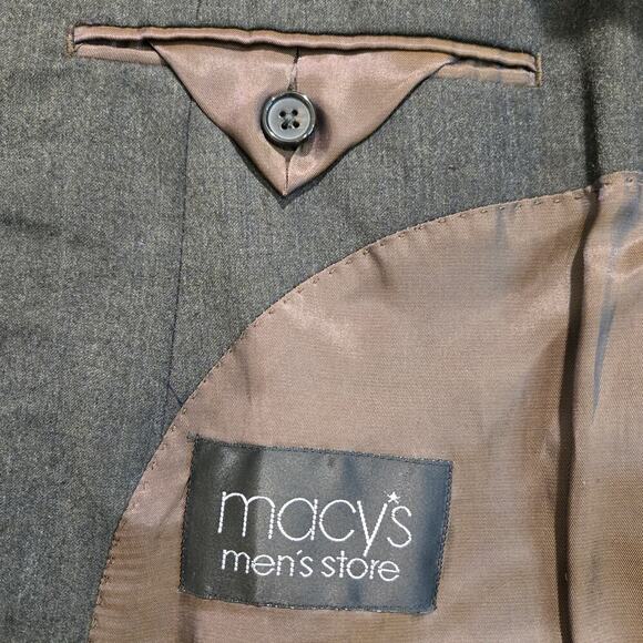 Lauren Ralph Lauren Dark Brown Wool Sports Coat Suit Jacket Men's 44L - Picture 14 of 14